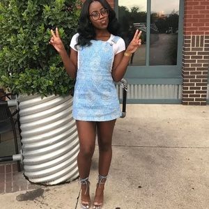 Angel Biba Blue Paisley Overall Dress